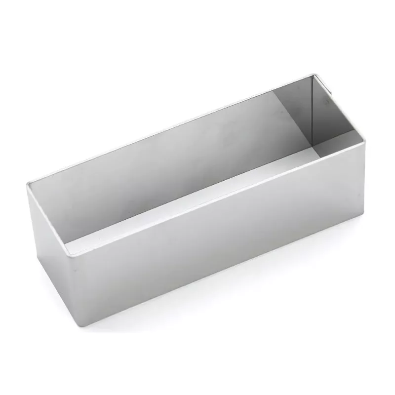 Cercle rectangle inox 12 x 4 cm hauteur 4 cm