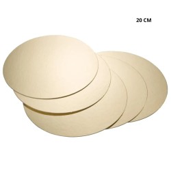 Lot de 10 Support à Gateaux rond Or cartonné | CuisinezPâtissez