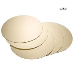 Lot de 10 Support à Gateaux rond Or cartonné | CuisinezPâtissez