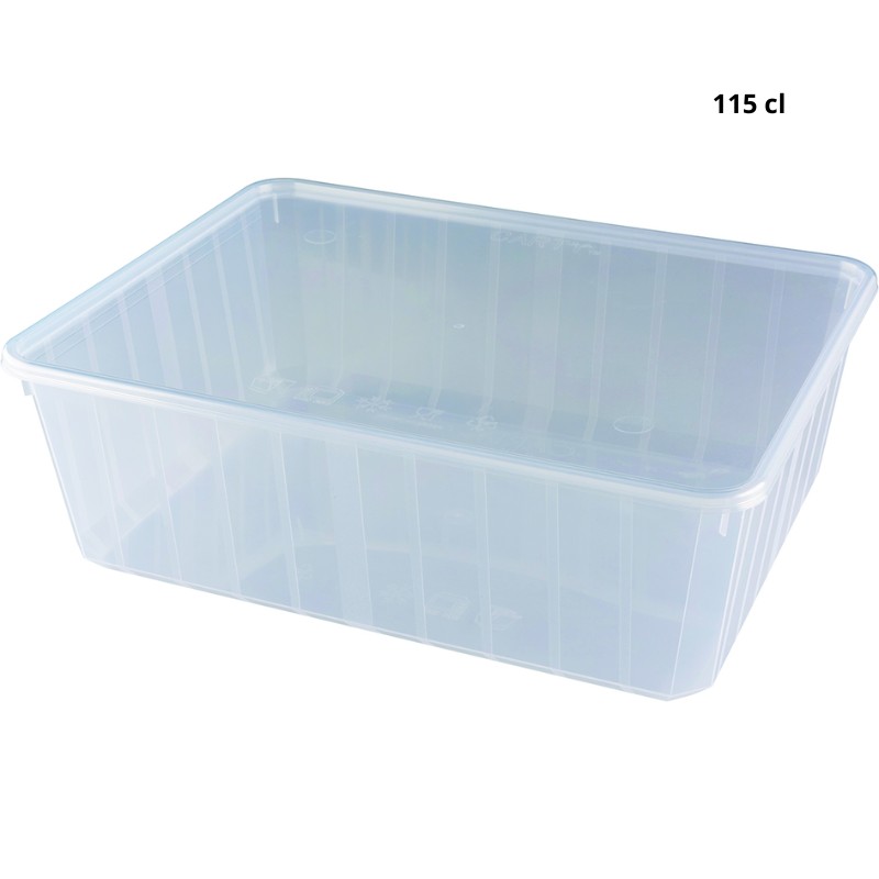 Boite Transparente de 115 cl avec couvercle | CuisinezPâtissez