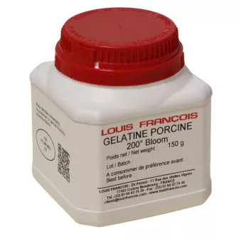 Gélatine porcine 200 bloom 150 g poudre