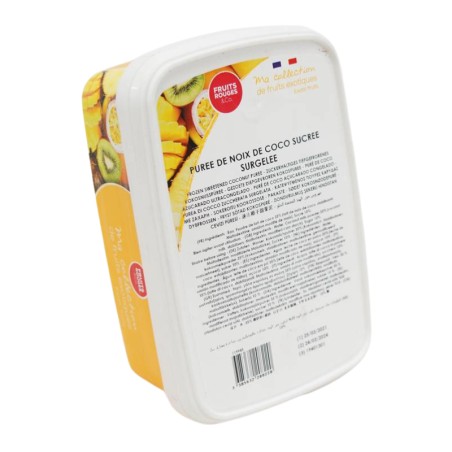 Purée de coco surgelée 1kg 10% sucre – Purée de noix de coco