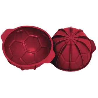 Moule silicone ballon de football 18 cm gâteau foot