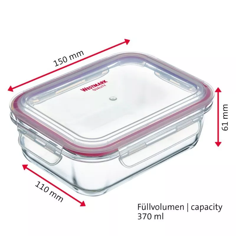 Boîte hermétique verre 370 ml Westmark