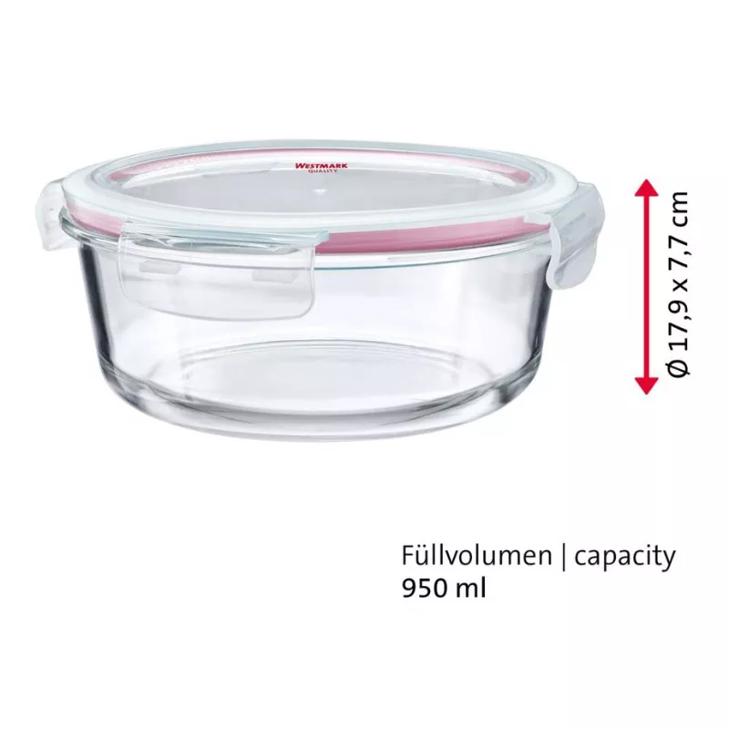 Boîte hermétique verre 950 ml Westmark