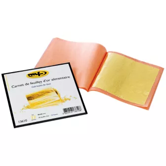 Carnet de 5 feuille Or 8x8