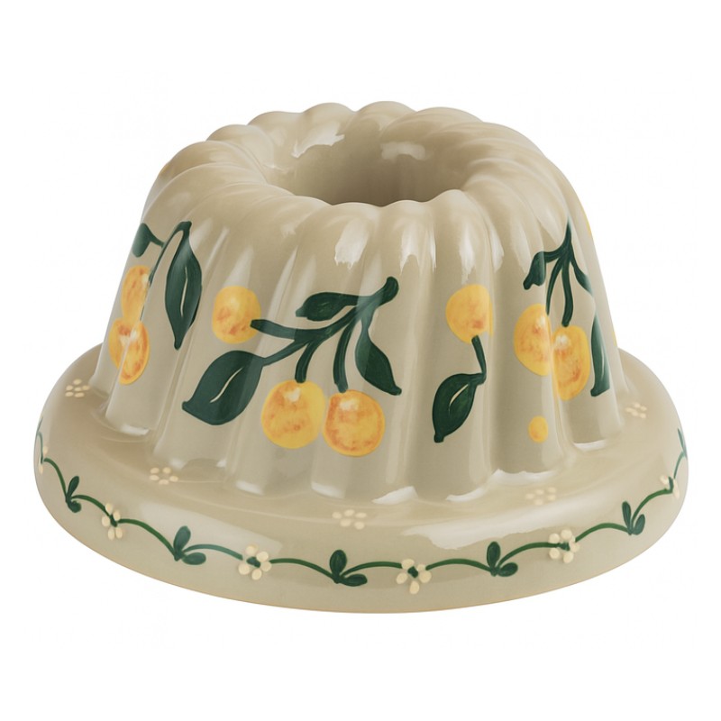 Kougelhopf N°8 de 24 cm Gris Mirabelle - Poterie Alsacienne Siegfried