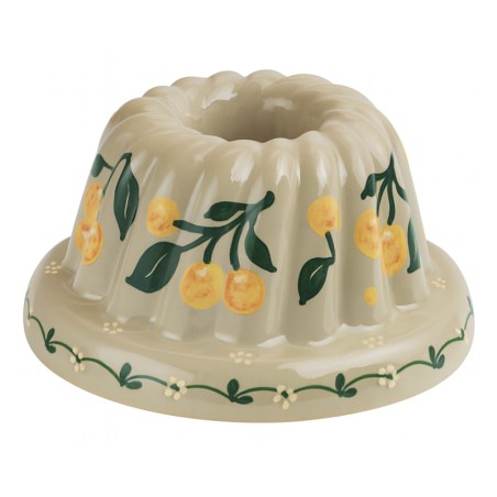 Kougelhopf N°8 de 24 cm Gris Mirabelle - Poterie Alsacienne Siegfried