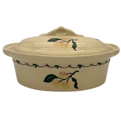 Terrine à Baeckeoffe N°1 de 25.5 cm Nature Mirabelle - Poterie Alsacienne Siegfried