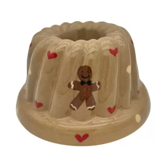 Kougelhopf N°3 de 14 cm Taupe Männele - Poterie Alsacienne Siegfried