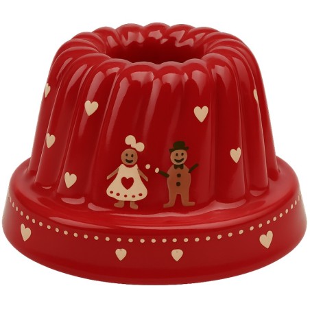 Kougelhopf N°7 de 22 cm Rouge Männele - Poterie Alsacienne Siegfried