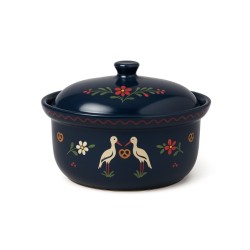 Terrine Ronde N°2 de 24 cm Bleu Cigogne 