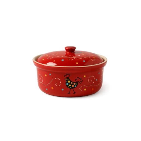 Terrine Ronde N°2 de 24 cm Rouge Cocotte 