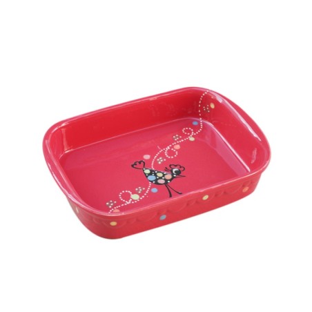 Plat à Lasagne N°1 de 24 x 16.5 cm Rouge Cocotte 