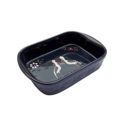 Plat à Lasagne N°3 de 32 x 21 cm Bleu Cigogne 