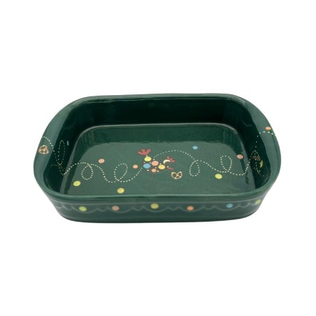 Plat à Lasagne N°3 de 32 x 21 cm Vert Cocotte 
