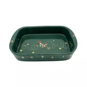 Plat à Lasagne N°4 de 35.5 x 24 cm Vert Cocotte 