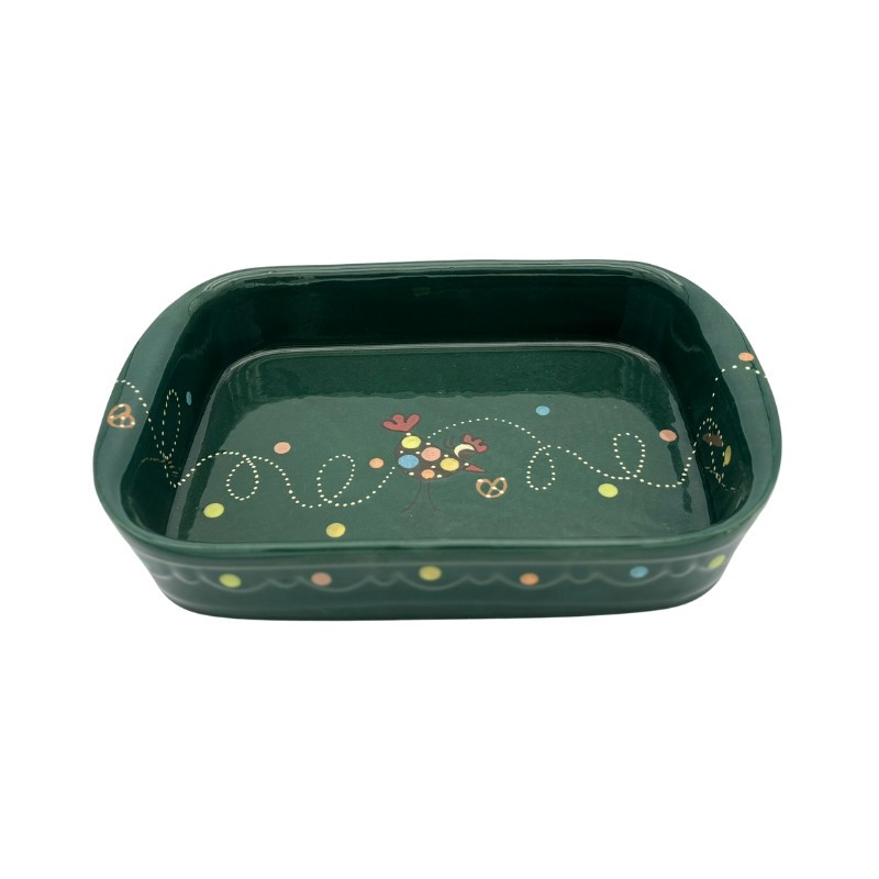 Plat à Lasagne N°4 de 35.5 x 24 cm Vert Cocotte 