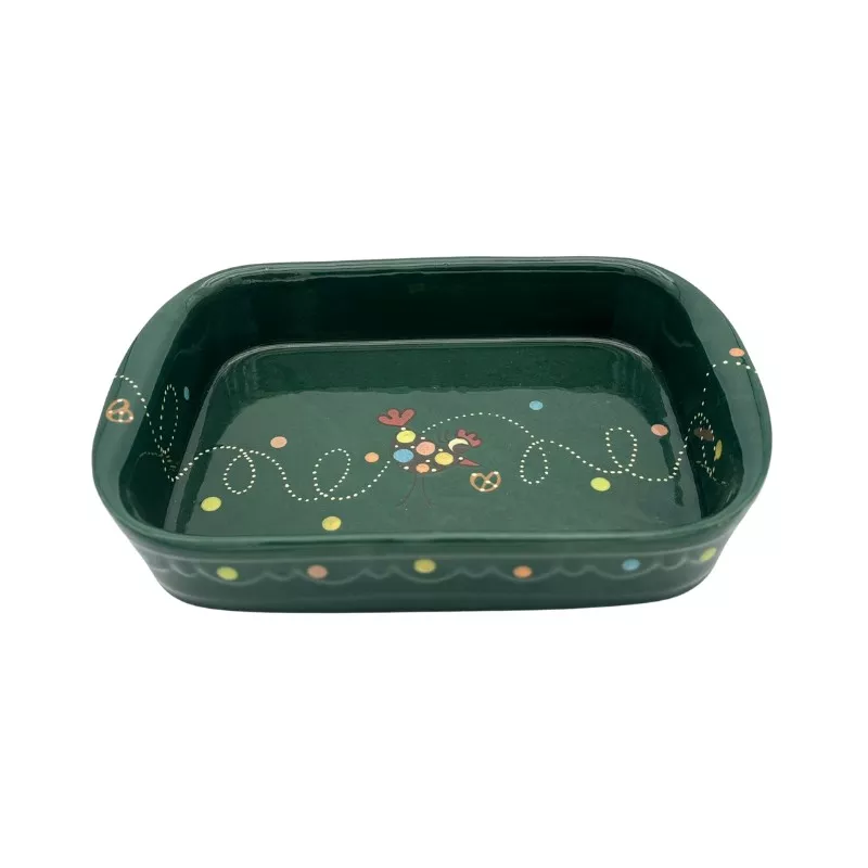 Plat à Lasagne N°4 de 35.5 x 24 cm Vert Cocotte 