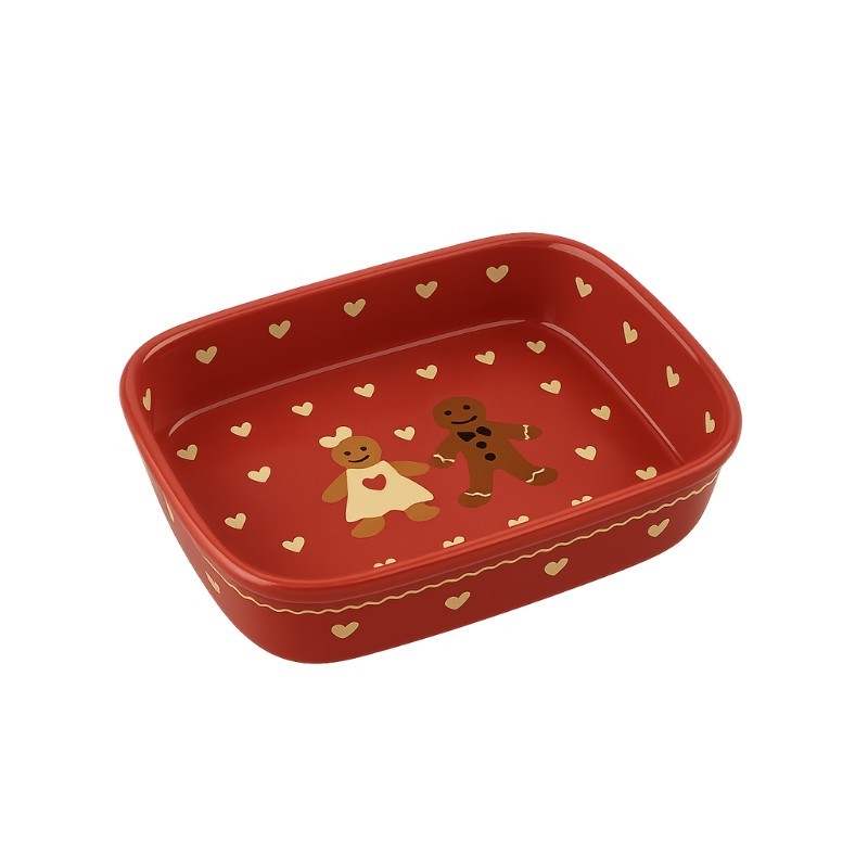 Plat à Lasagne N°5 de 40 x 27 cm Rouge Männele 