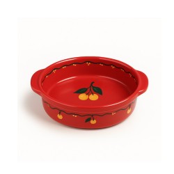 Plat Ovale N°0 de 20.5 cm Rouge Mirabelle 