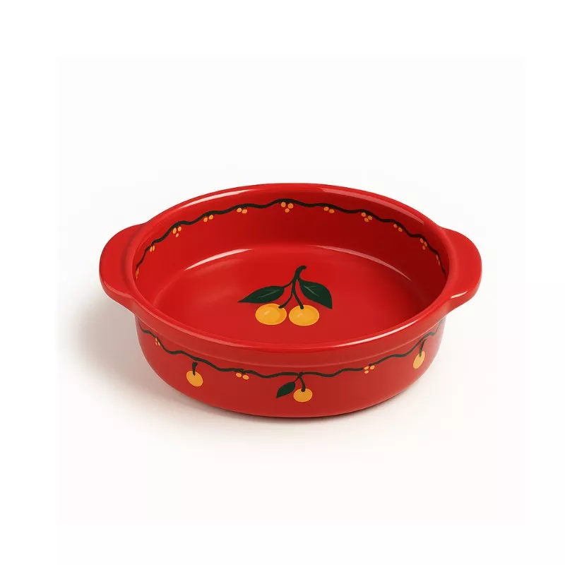 Plat Ovale N°0 de 20.5 cm Rouge Mirabelle 