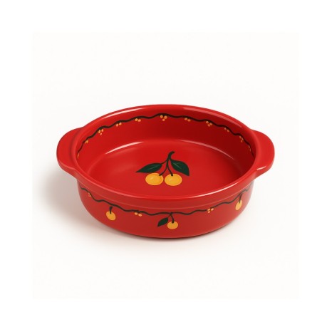 Plat Ovale N°0 de 20.5 cm Rouge Mirabelle 