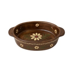 Plat Ovale N°2 de 34 cm Faux-Bois 