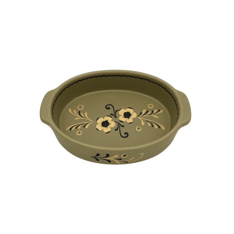 Plat Ovale N°3 de 38 cm Églantine 