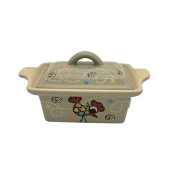 Terrine à Pâté N°1 de 23 x 12 cm Gris Ciel Cocotte 