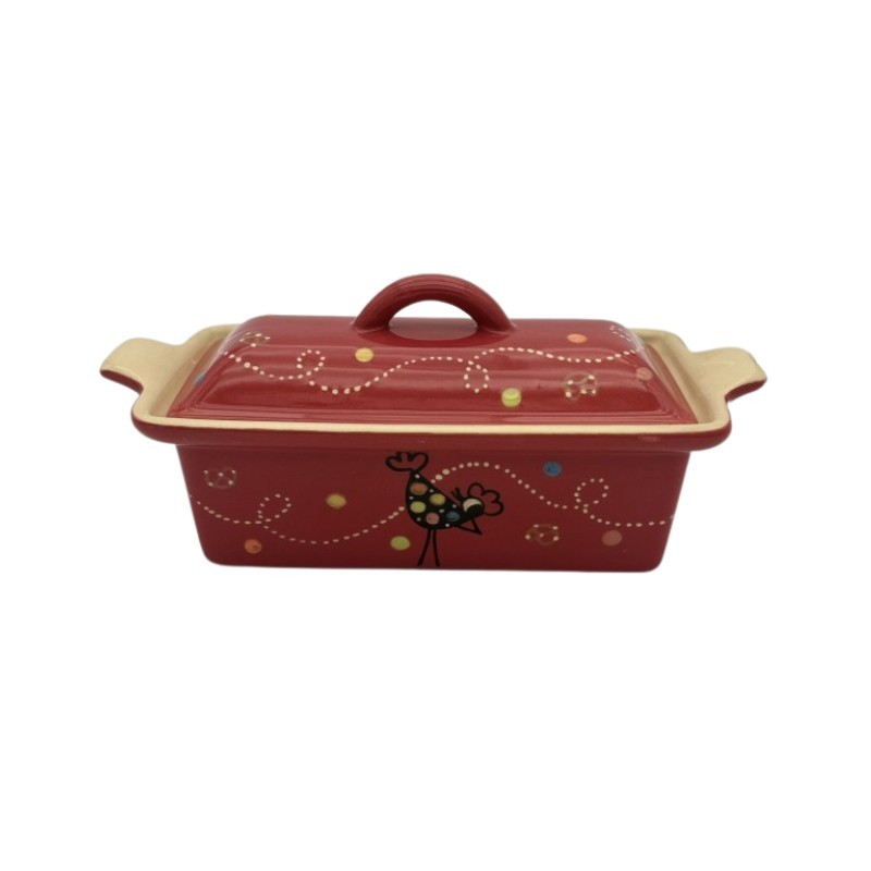 Terrine à Pâté N°1 de 23 x 12 cm Rouge Cocotte 