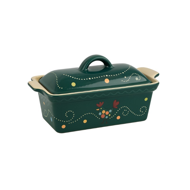 Terrine à Pâté N°2 de 30 x 13 cm Vert Cocotte 
