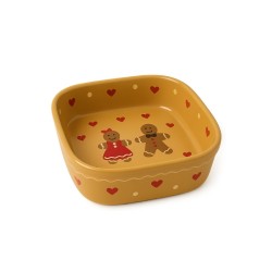 Plat Carré N°1 de 18.5 x 16 cm Taupe Männele 