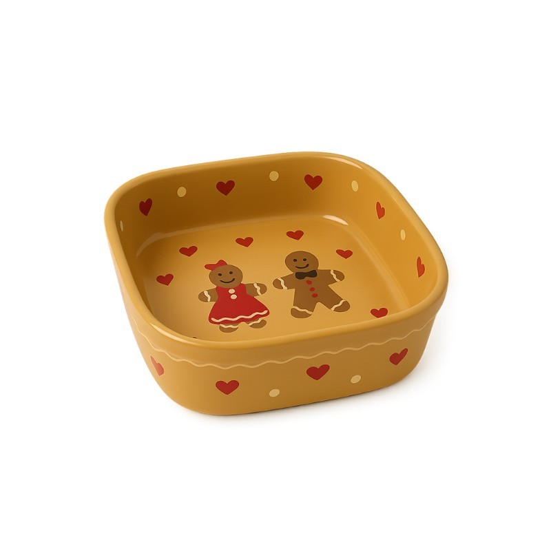 Plat Carré N°1 de 18.5 x 16 cm Taupe Männele 