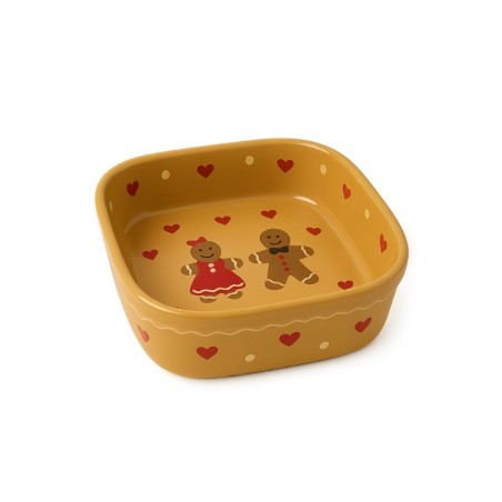 Plat Carré N°1 de 18.5 x 16 cm Taupe Männele 