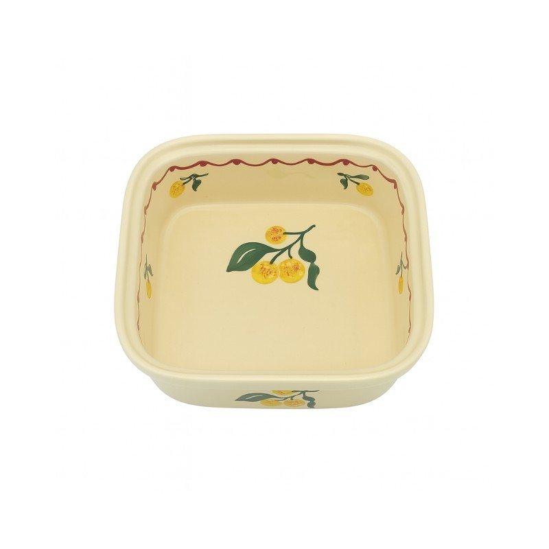 Plat Carré N°3 de 27 x 24 cm  Nature Mirabelle 