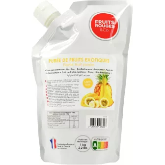 Purée de fruits exotique 100% 1kg pour desserts et glaces