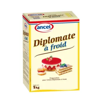 Préparation crème diplomate a froid Ancel 1kg