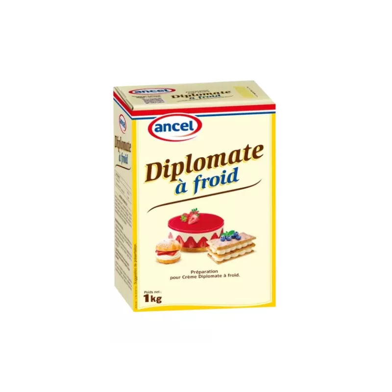 Préparation crème diplomate a froid Ancel 1kg