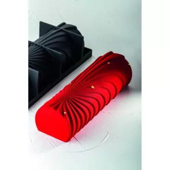 Moule à bûche Comet silicone motif relief 1230 ml