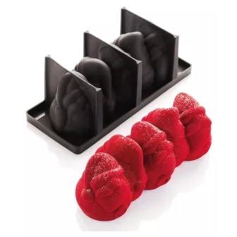 Moule à bûche Père Noël silicone 3D 1300 ml