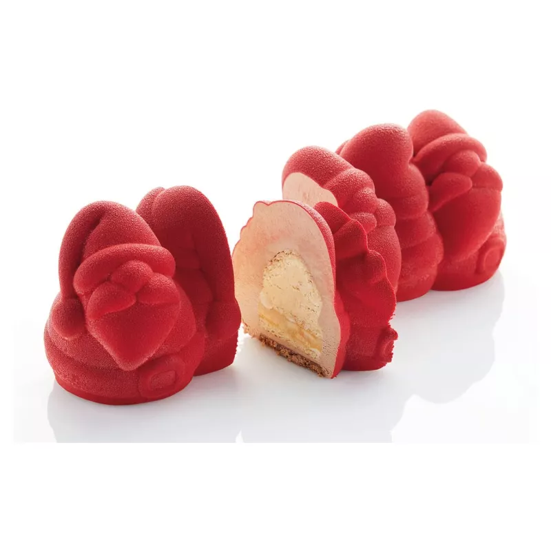 Moule à bûche Père Noël silicone 3D 1300 ml