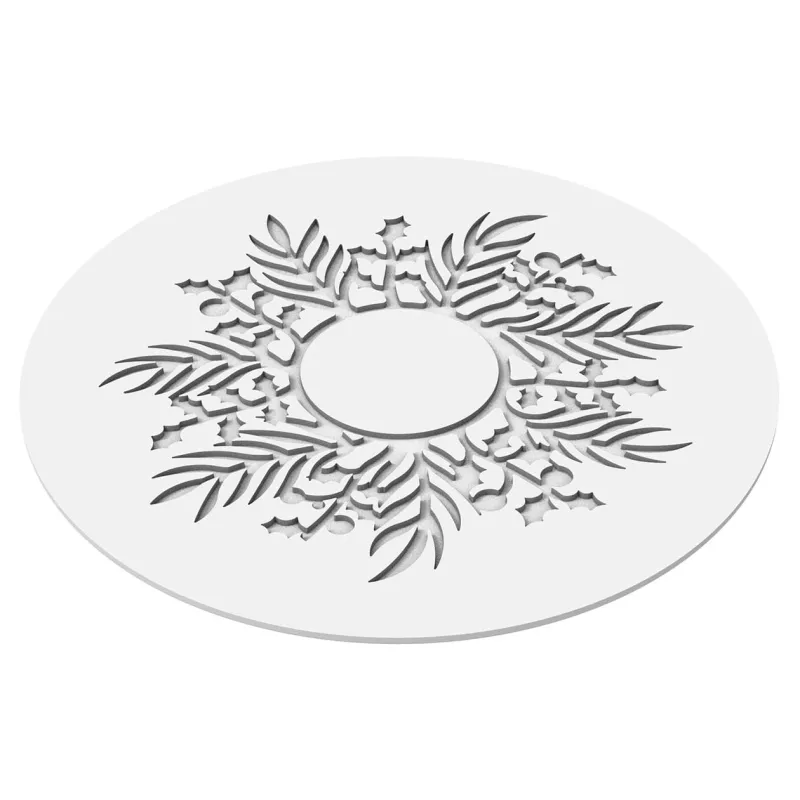 Moule silicone décor guirlande couronne Noël 14,5 cm