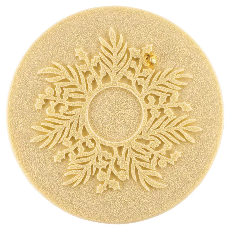Moule silicone décor guirlande couronne Noël 14,5 cm