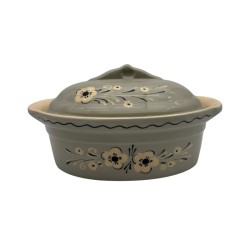 Terrine à Baeckeoffe N°5 de 42 cm Églantine - Poterie Alsacienne Siegfried