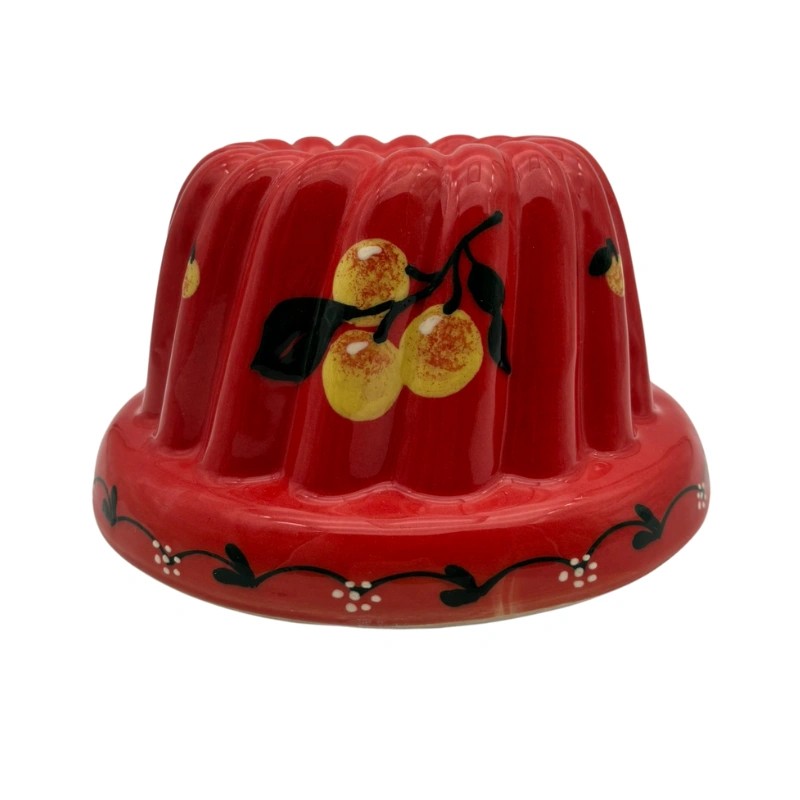 Kougelhopf N°3 de 14 cm Rouge Mirabelle - Poterie Alsacienne Siegfried