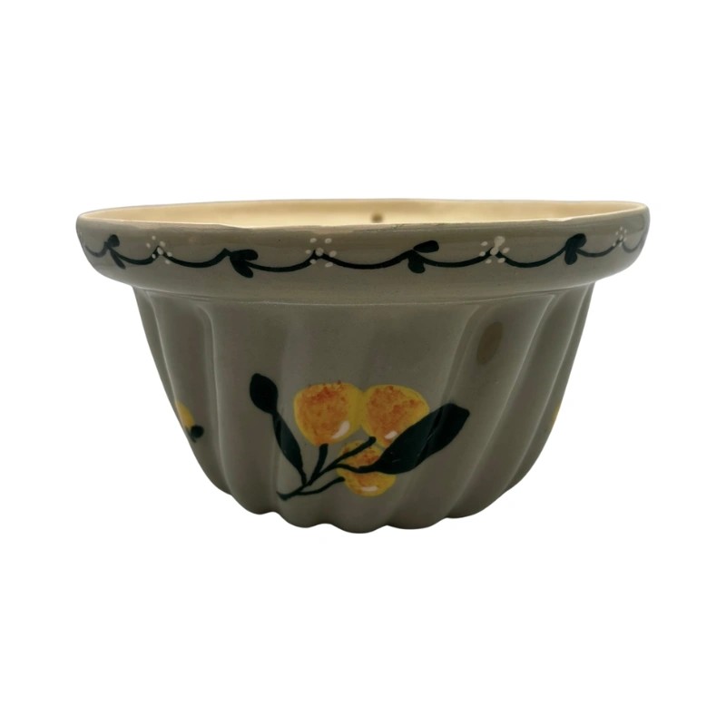 Kougelhopf N°8 de 24 cm Gris Mirabelle - Poterie Alsacienne Siegfried