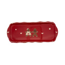 Plat à Cake de 37 x 15.5 cm Rouge Männele | CuisinezPâtissez
