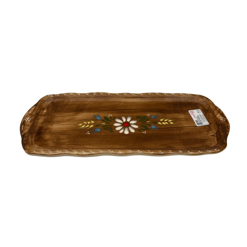 Plat à Cake de 37 x 15.5 cm Faux-Bois