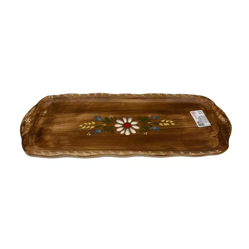 Plat à Cake de 37 x 15.5 cm Faux-Bois